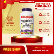 Bổ não Ginkgo Biloba 120mg 300 viêndate 2028hoạt huyết dưỡng não hàng nội địa Canada