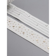 Sequin Hot Piece White Elastic Band Elastic Band Rubber Band Rubber Band Elastic Pants Waist Skirt W