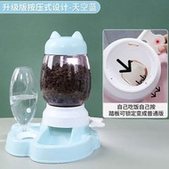 貓咪自動自動餵食器 不溼嘴自動飲水器狗狗益智按壓式自動餵食器