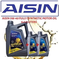 AISIN 5W-40 Fully Synthetic Motor Oil for Gasoline (and Diesel Engine) 6 Liter