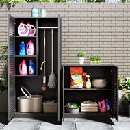 Outdoor Aluminum Alloy Locker Waterproof and Sun Protection Balcony Shoe Cabinet Storage Cabinet Courtyard Outdoor Storage Cabinet Sundries Cabinet