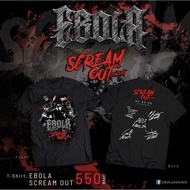 NEW T-SHIRT "EBOLA SCREAM OUT CONCERT เสื้อยืดผ้าฝ้าย