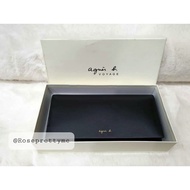 [💯% Guaranteed Authentic] Genuine Leather Luxury Long Wallet AGNES B Voyage Top Flap Perfect Gifts O