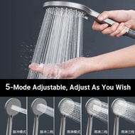 Pressurized Shower Head / Large Panel Shower / 5 Water Flow Modes / High Pressure Shower Head