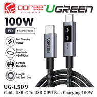 UGREEN UNO L509 CABLE E-MARKER USB-C TO USB-C FAST CHARGING 100W/TYPE C PD 3.0/ TRANSFER SPEED UP TO