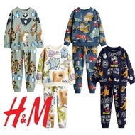 HEYKIDDY - HM Long Pajama Set for Boys 2-10 Years Baju Tidur Budak Lelaki Pyjamas Kids Boy