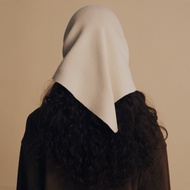 SHE KNOWS - Jean Triangle Scarf (Knit) ผ้าพันคอ นิต ผ้าสามเหลี่ยม ผ้าโพกหัว ปัก S.K.