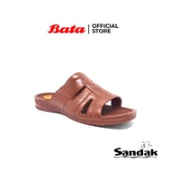 Bata Sandal Pria Karet selop sendal refleksi pria dewasa Brown