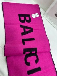 🎀BALENCIAGA double size Wool Scarf with logo Brand new 巴黎世家，羊毛圍巾 雙面大Logo 全新有吊牌