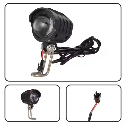 6V Electric Bicycle Headlight 150LUX IPX6 Waterproof Bike Headlight Lamp Safe LED Bicycle Light For 