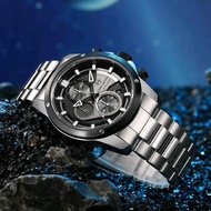 BUY 1 GET 1 JAM TANGAN PRIA EVANS JAYDEN EJ-9589 ST STRAP STAINLESS STEEL BERGARANSI MESIN 1TH Quart
