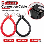 TRENDING 1Pcs Battery Connection Cable, 4AWG 6AWG 8AWG Soft Silicone Battery Connection Wire, Tinned