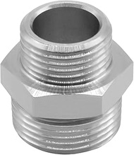 Beduan Garden Hose Adapter 3/4" GHT Male x 1/2" G Male Connector GHT to BSP Adapter Stainless Steel 