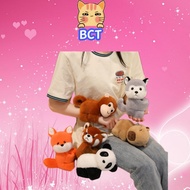 BCT Plush Toys with Popping Rings Kapibala Doll Panda Plush Pillow Stuffed Toys for Kids Children's 