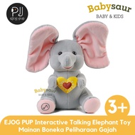 EJOG PUP Interactive Stuffed Animal Animated Peek-a-Boo Elephant Toy Elephant Pet Doll Toy Singing R