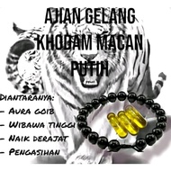 Gelang Black Onyx Khodam Macan Putih – Aksesoris Kebathinan & Spiritual – Gelang Energi Pengasihan A