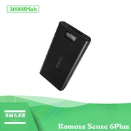 100% Original Romoss Powerbank Sense6Plus Sense 6Plus 20000mAh Power Bank ( Black )
