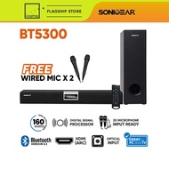 SonicGear BT5300 BT5302 Bluetooth Soundbar Wireless  Subwoofer Karaoke Speaker Home Theatre System S