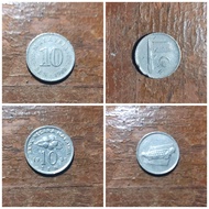 Koin 10 sen Malaysia thn 1988 &amp; 1999 (2 keping)