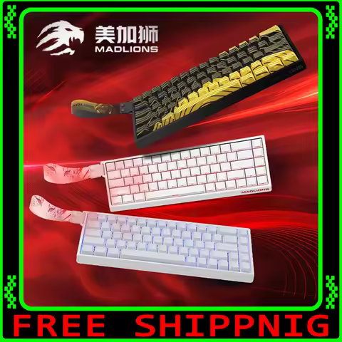 Madlions Mad 60He Magnetic Switch Mechanical Keyboard MAD68 Wired Keyboard Mad60he Custom MAD68he Es