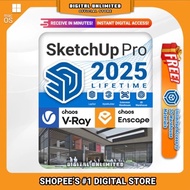 【Lifetime】 SketchUp Pro 2025 • Chaos V-Ray 7 • Chaos Enscape 4 Latest for Windows & macOS
