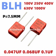 5PCS WIMA RED MKP4 P7.5 Film Capacitor Hi-Fi Audio 7.5MM 100V 250V 400V 630V 1000V 0.047UF 473 0.068