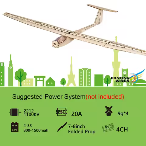 Balsa Fixed-wing F1501 Balsa Airplane Glider 1550mm Wingspan Easy to Control Wood Aircraft DIY Kit