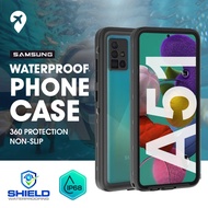 Shellbox Samsung A52 A51 Samsung A21 Waterproof Phone Case Cover Shockproof Protective Motor Holder 
