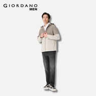 Giordano Men 180° Elastic Waistband Denim Mid Rise Regular Tapered Jeans Pants