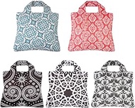 Envirosax Reusable Grocery Bags- Set of 5 Delightful Designs,Eco Friendly Foldable Shopping Tote Bag