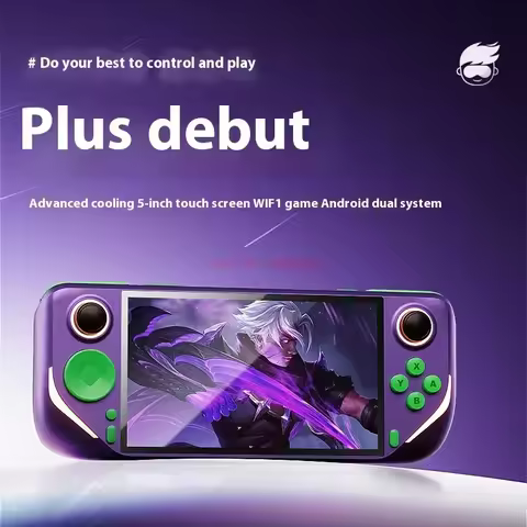 E6 Plus handheld game console electronic game console RK3566 dual system 5.0-inch touch high-definit
