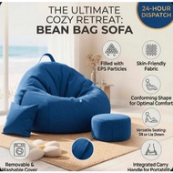With filling bean bag S/M/L bean bag sofa Stylish Bedroom Furniture Solid Color Single Bean Bag Lazy