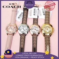 [100% Original & Free Bracelet] Coach Mini Boyfriend Leather Ladies Women Watches Jam Tangan Wanita 
