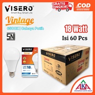 PUTIH 1 Box / 1 Koli VINTAGE VISERO LED 18W light bulb 1 Carton contains 60 Pcs CDL E27 SNI - 18 Wat