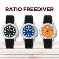 RATIO FreeDiver Professional Dive Watch Sapphire Crystal Quartz Diver Watch 200M Water Resistant Div