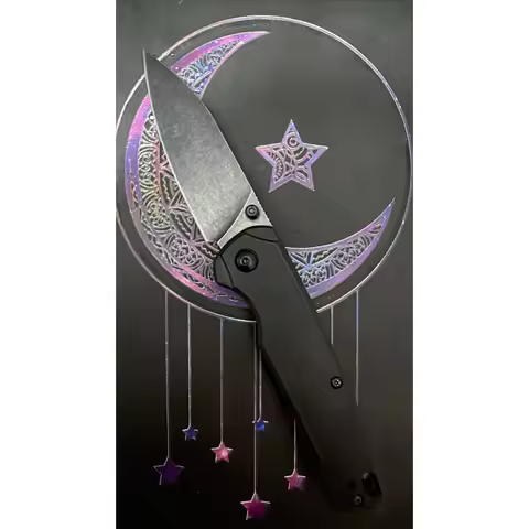 KS 6105 BLK Bel Air DuraLock KVT Folding Knife CPM MagnaCut PVD Blade Anodized Aluminum Handles Outd