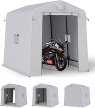 Portable Shed Outdoor Storage Shelter, 6x8x7 ft Instant Waterproof Storage Tent Sheds with Roll-up Z