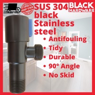 BLACK HARDWARE SUS 304 S/Steel Angle Control Valve Black BATHRROOM TOILET FAUCET KEPALA PAIP PILI AI