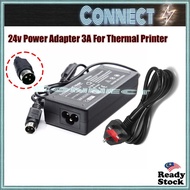 24v 2.5A Power Adapter 3 Pin for Thermal Printer Adapter Thermal Printer Power Adapter 24v 3A Power 