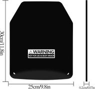 UNIONTAC NIJ IIIA Level 3a bulletproof plates weight vest plates steel plate security pair Weight Ve