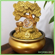 [IniyexaMY] Money Tree Statue Wealth Luck Tree Home Decoration Energy Generator Feng Shui Crystal Mo