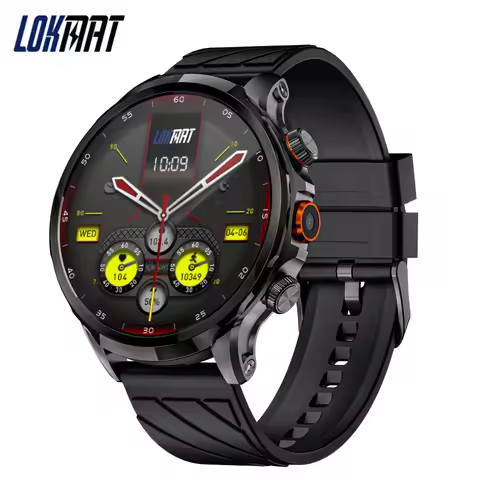LOKMAT APPLLP 8 Pro 4G Smart Watch Men Android OS 1.85" HD Round Screen Quad Core CPU 2GB 32GB Camer