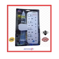 4 Way Adaport Switch Socket