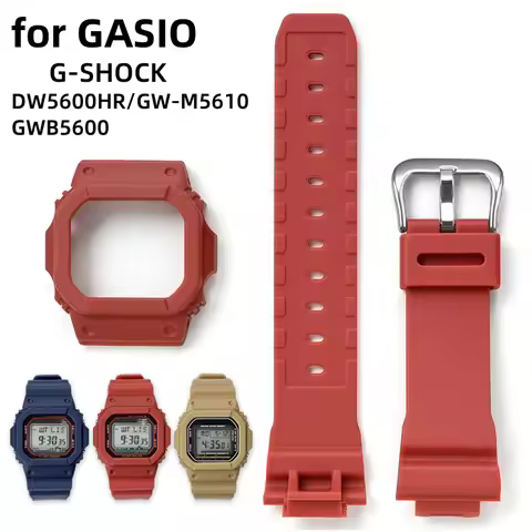 Resin Strap for CASIO G-SHOCK DW5600HR/GW-M5610/GWB5600 Sport diving Watchband Man Woman waterproof 