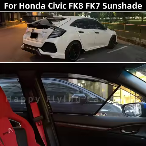 Suitable for HONDA CIVIC FK8 FK7 car window sunshade,front and side door sun baffle,mesh curtain