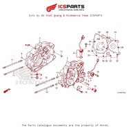 Engine Block - Engine Wall (E-15-A) HONDA Super Cub C125 Parts Catalogue