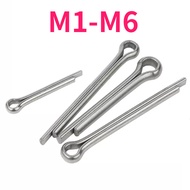 304 stainless steel opening pin, bayonet pin, whistle hairpin pin U-shaped pin, steel pin M1/M1.2-M6