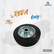 4" Display Case Wheels Wheel Only / Rubber Wheels / Trolley Wheels / Cart Wheels