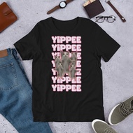 Yippe Funny Cat Meme T-Shirt Cat Shirt Goofy Ahh Tshirt Gift For Her Happy Cat Jumping Meme Tee Gen 