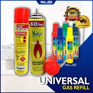 Gas Refill Butane Gas Lighter Refill Pemetik Api Fuel Fluid 360ml Topup Gas Yeepi Universal
